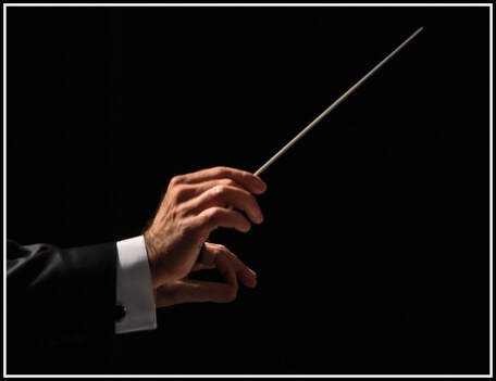 Picture of conductor's hands in action