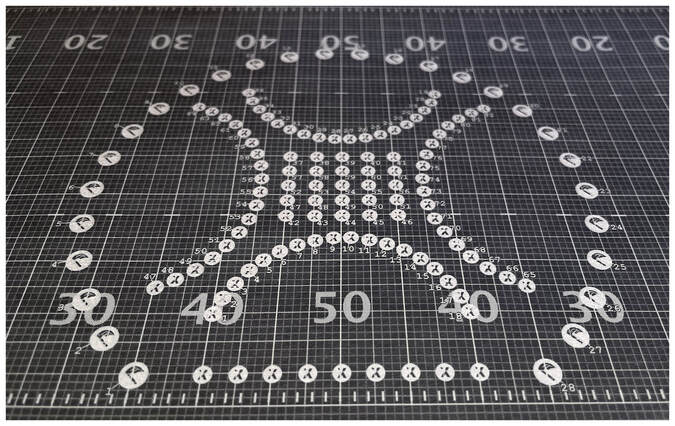 Picture of a custom drill design chart by Nikk Pilato